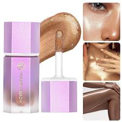 Highlighter-Make-up-Stick - Glitzernder, ultrafeiner, perlmuttartiger Luminizer-Textmarker,Pigmentierter Body Shimmer Stick, wasserfestes Gesichts-Körper-Glanz-Make-up für Frauen Pekmar von PEKMAR