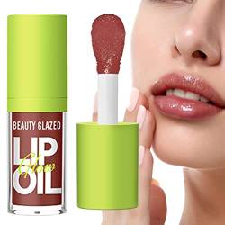 Lippenöl getönt, Hydratisierender Lipgloss getönt, Transparenter, aufpolsternder Lipgloss, lang anhaltendes, feuchtigkeitsspendendes Lippenglanzöl, getöntes Lippenöl für die Lippenpflege und Pekmar von PEKMAR