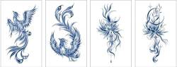 Kräutersaft-Tattoo-Aufkleber Für Den Halben Arm, Wasserfest Und Schweißecht, Simulierter Blumen-Arm-Tattoo-Tattoo-Aufkleber von PEKNUX