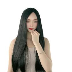 Langes, Glattes Haarperücken-Stirnband Für Frauen Mit Mittelscheitel von PEKNUX