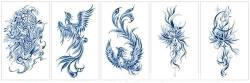 Pflanzlicher Semipermanenter Saft-Tattoo-Aufkleber, Kreuz-Männer Und Frauen, Halber Arm-Linien-Tattoo, Wasserdichtes Tattoo von PEKNUX