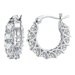 PENGXUAN Ohrringe Voll Gepflasterte Kristallistoop -Ohrringe Für Frauen Accessoires Hochzeit Schmuck Dekoration-E807 von PENGXUAN