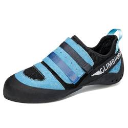 Frauen Kletterschuhe für Kinder Sport Klettern und Boulderschuhe Kinder Rock Schuh,Blau,39 EU von PENXZT