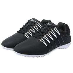 PENXZT Damen-Golfschuh, Breite Passform, Spikeless-Golfschuhe, wasserdichte, Atmungsaktive Golf-Turnschuhe,B,38 EU von PENXZT