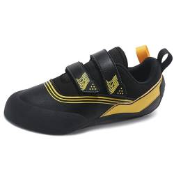 PENXZT Damen Kletterschuhe für Kinder Boulderschuhe Low-Volumen Sportschuh,Schwarz,38 EU von PENXZT