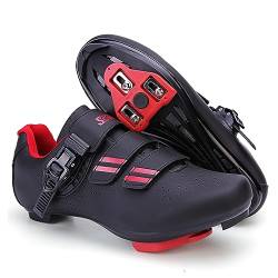 PENXZT Fahrradschuhe Herren Damen Rennradschuhe Schuhe Kompatibel mit Peloton SPD ARC Look Delta Cleats Radsport Fahrradschuhe,D,39 EU von PENXZT