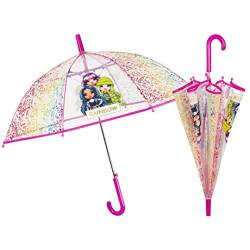 PERLETTI Regenschirm für Mädchen 45/8, automatisch, Regenbogen, mit sicherer Öffnung, Struktur und Stangen aus Fiberglas, Kids, Farbig, único, Lässig von PERLETTI