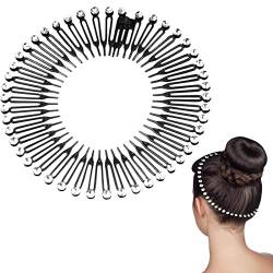 Kreis Kamm Stirnband | Gewellte Feder Vollkreis Stirnbänder - Flexibler Kamm Stirnband Zubehör für Frauen & Mädchen Lear-au von PERTID