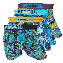 PESAIL Flora Boxershorts 4er Pack, Größe XX-Large (2XL), Farbe 4er Pack Set B von PESAIL