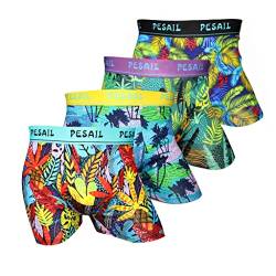 PESAIL Flora Boxershorts 4er Pack, Größe XX-Large (2XL), Farbe 4er Pack von PESAIL