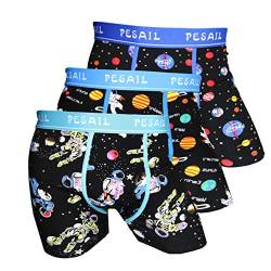 PESAIL Special Edition Boxershorts let The Journey Start, Größe Medium (M), Farbe je 1x turkus, Blue, Dark Blue von PESAIL