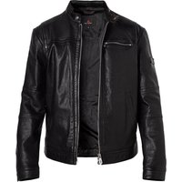 PEUTEREY Herren Bikerjacke schwarz Lammleder unifarben von PEUTEREY