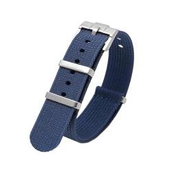 PEtbon 20/22mm atmungsaktives Nylon-Armband für Herren und Damen mit Edelstahl-Schnalle für Smartwatch von PEtbon
