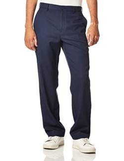 PGA TOUR Herren Flat Front Golf Pant with Expandable Waistband Golfhose, Schwarz-Black Iris, 44W / 30L von PGA TOUR