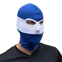 PG Wear Sturmhaube in blau weiß gestreift Maske Skimaske Motorradmaske Balaklava Schal Beanie von PGwear