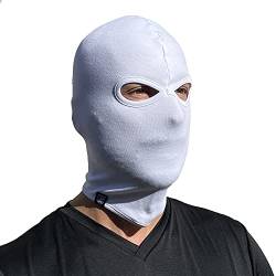 PG Wear Sturmhaube in weiß einfarbig Maske Skimaske Motorradmaske Balaklava Schal Beanie von PGwear