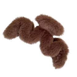 Fuzzy Claw Clip | Plüsch-Haarspangen in gewellter Form, große Clips, Haarschmuck für dickes langes Haar, große Haarspangen für Damen und Mädchen für den täglichen Gebrauch Phasz von PHASZ