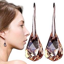 Lymph-Ohrringe für Frauen – baumelnde Ablauf-Ohrringe – funkelnde Strass-Ohrringe für Mädchen, Modeschmuck Phasz, 1, 1 Stück von PHASZ