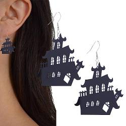 PHASZ Halloween-Ohrringe, baumelnde Hängeohrringe mit Halloween-Design – baumelnde Ohrringe, Halloween-Ohrringe, Geschenke für Frauen und Mädchen, 1, 1 Stück von PHASZ