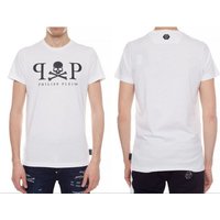 PHILIPP PLEIN T-Shirt Philipp Plein Mens Platinium Cut Skull Logo Shirt Round Neck T-Shirt T von PHILIPP PLEIN