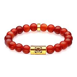 PHNIBIRD Armband Damen, Yoga-Perlen-Armband aus Achat Stein mit Diffusor für ätherische Öle, ideal gegen Angst, Stress, hilft beim Entspannen, tolles Geschenk für Frauen von PHNIBIRD