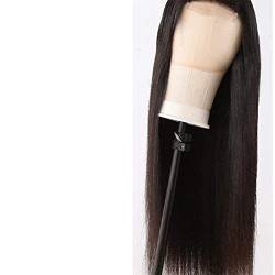 Perücken Haarperücke Brasilianische Haarperücken Gerade Spitzenfront Echthaarperücken Kompatibel mit Schwarzen Frauen Natürliche Farbe mit Babyhaarperücke Mode Perücken (Color : A, Size : 16 Inch) von PHONME