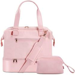 PHSYNI Weekender Taschen für Damen, Reisen, Übernachtung, Wochenende, Handgepäcktasche, Pink, modisch von PHSYNI