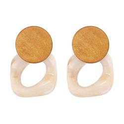 PHTOIT Mode Platte Ohrringe Für Frauen Essig Säure Große Quadrat Ohrringe Modisch Geometrische Schmuck von PHTOIT
