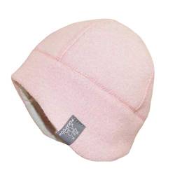 PICKAPOOH Baby/Kinder/Damen/Herren Mütze Milan Bio-Wollwalk Light Pink Gr. 54 von PICKAPOOH