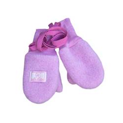 PICKAPOOH Fäustlinge, 100 % Merinowolle, für Babys und Kinder, Fleece-Handschuhe, Armwärmer für den Winter Gr. XS, rose von PICKAPOOH