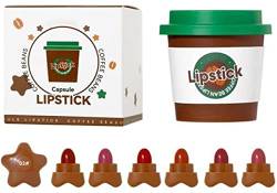 PICKX 8-teiliges Mini-Lippenstift-Set Candy Matte Samt-Lippenstift-Set Antihaft-Becher Einfache Farbe, langlebiges wasserdichtes Stift-Lippenstift-Make-up-Geschenkset von PICKX