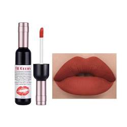 PICKX Matter Lippenstift Roter Lippenstift Lippenstift-Set Weinflüssiges Lippenstift-Set 6-farbiges Weinflüssig-Lipgloss-Set Hohe Haltbarkeit Hohe Farbwiedergabe Mattes Lippenstift-Set (05-orange) von PICKX