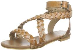 PIECES CLAIR LEATHER SANDAL COGNAC 17047411, Damen Sandalen, Braun (COGNAC.), EU 36 von PIECES