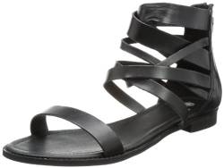 PIECES CONNIE LEATHER SANDAL BLACK 17047413, Damen Sandalen, Schwarz (BLACK), EU 41 von PIECES