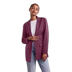 PIECES Damen Pcbossy Ls Loose Blazer Noos, Grape Wine, XS von PIECES