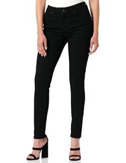 PIECES Damen Pcdelly Skn Mw BLC Noos Jeanshose, Black Denim, L / 30L EU von PIECES