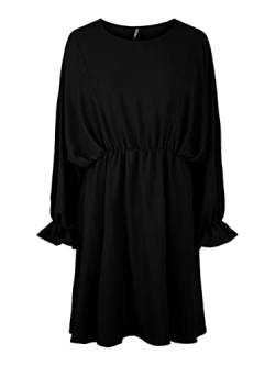 PIECES Damen Pcflore O Neck Dress Kleid, Schwarz, XS EU von PIECES