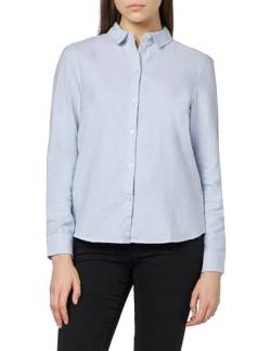 PIECES Damen Pcirena Ls Oxford Shirt Noos Bc, Kentucky Blue, XL von PIECES