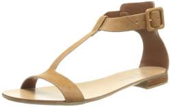 PIECES Damen SAFFI Leather Sandal Riemchensandalen, Braun (Mocca C-152001), 41 von PIECES