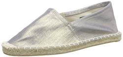 PIECES HAISHA Espadrillos Denim, Damen Espadrilles, Silber (Silver Colour), 36 EU von PIECES