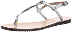 PIECES PS TAHA Leather Sandal Silver, Damen Römersandalen Sandalen, Silber (Silver Colour), 39 EU von PIECES