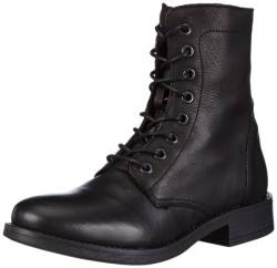 PIECES PSIBI Leather Boot Black NOOS, Damen Combat Boots, Schwarz (Black), 37 EU von PIECES