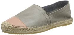 PIECES PSKATIE Leather Espadrillos LROCK/MROSE, Damen Espadrilles, Grau (Lunar Rock), 39 EU von PIECES