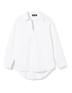PIECES Women's PCBEATRICE LS TOP BC Bluse, Bright White, S von PIECES