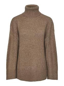 Pcnancy Ls Loose Roll Neck Knit Noos Bc von PIECES