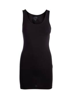 Pieces Damen EDDA Tank Long Top, Schwarz (Black), 34 (Herstellergröße: XS) von PIECES