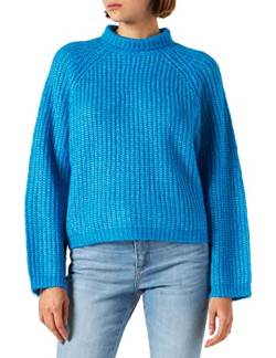 Pieces Damen Pcnell High Neck Knit Pullover, Blue Aster, M EU von PIECES