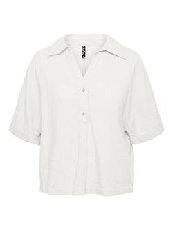 Pieces Women's PCKIANA SS Shirt BC Hemd, Cloud Dancer, L von PIECES