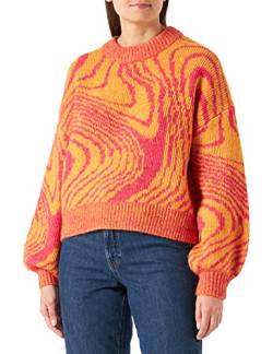 Pieces Women's PCMARA LS O-Neck Knit BC Pullover, Apricot, S von PIECES