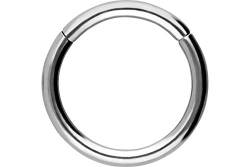 PIERCINGLINE Segmentring Clicker aus Chirurgenstahl - Piercing in Silberfarben - Größe: 1,2 mm Stabstärke | 8 mm Innendurchmesser von PIERCINGLINE